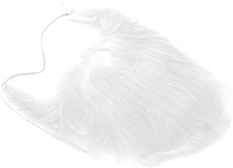 OUCRIY Fake White Beard Elastic Plush Party Costume for Bearded Look