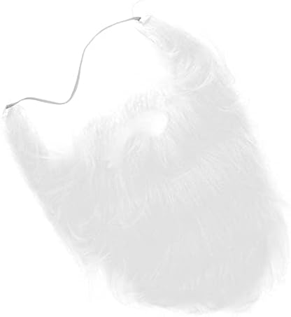OUCRIY Fake White Beard Elastic Plush Party Costume for Bearded Look