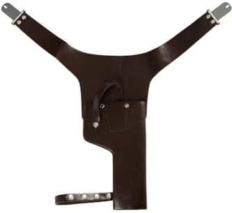 Finbald Mens Black Belt Halloween Costume for Adults