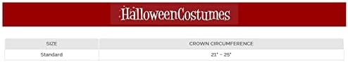 Mens Chain Mail Costume Crown with Faux Leather Hood