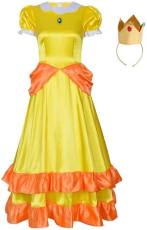 Vibrant Women Princess Peach Costume - Party cosplay Gown for Women