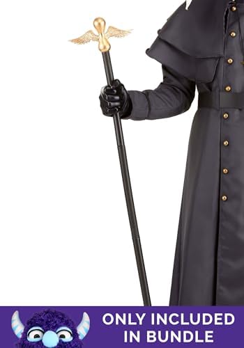 Fun Costumes Plague Doctor Mesh Costume Men with Vinyl Accessories