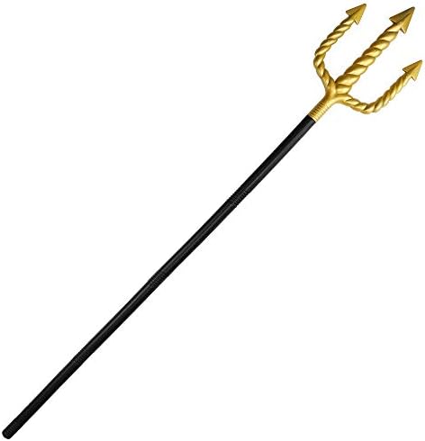 Skeleteen Gold Trident Costume Accessory Fun Pretty Pitchfork Spear
