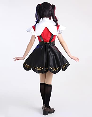 Kawaii Womens Game Streamer Cosplay Costume with Suspender Skirt and Accessories