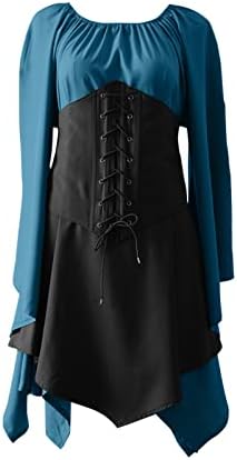 Muyise Womens Medieval Renaissance Gown Dress