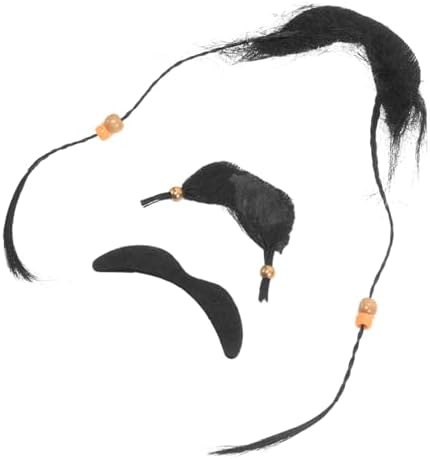 3pcs Realistic Pirate Beard Cosplay Tools