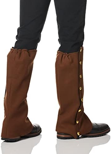 Mens Steampunk Suede Spats Costume