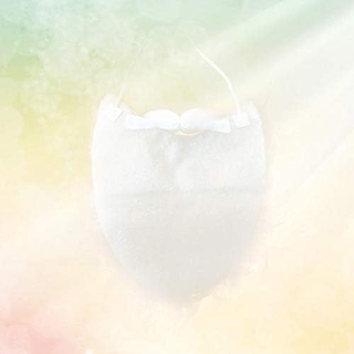 White Santa Beard Fake Facial Hair Costume Accessory