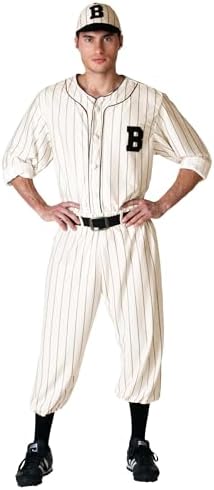 Backward Retro BaseballThunder strikeUniforms for Men Halloween Cosplay Dress-up