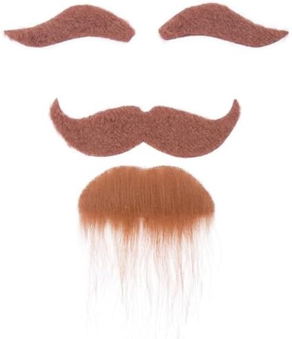 Genuine Stick-On Mustache Set for Men