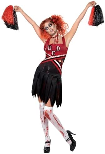 Smiffys Womens Horror Cheerleader Costume