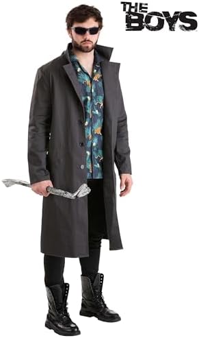 Billy Butcher Halloween Costume Duster Jacket Hawaiian Shirt X-Large for Kids