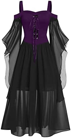 High Waist Gothic Punk Dress Boho Set