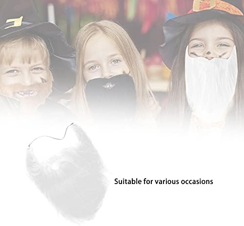 NOENNULL Fake Beard Party Add-On White Mustache for costumes fun