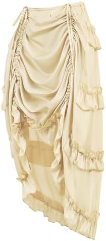 Kranchungel Womens Steampunk Skirt Pirate Costume Victorian Steampunk Outfit