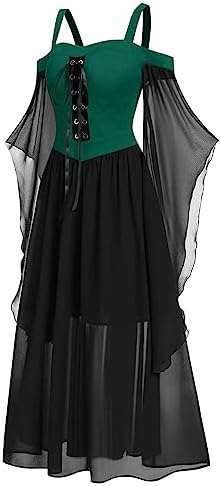 Renaissance Halloween Bundle Womens Party Dress Chemise Set