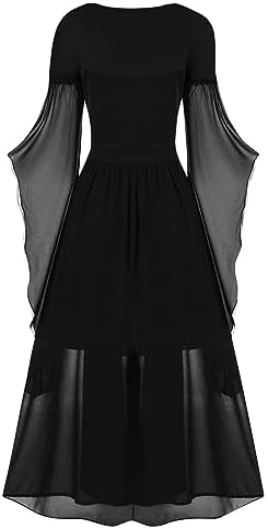 FLEKMANART Womens Trumpet Sleeves Chemise