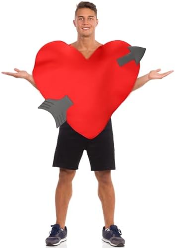 Adults Valentines Celebration Heart Costume for Halloween Love Party Mothers Day