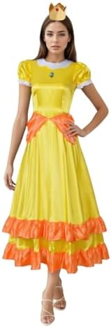 Vibrant Women Princess Peach Costume - Party cosplay Gown for Women