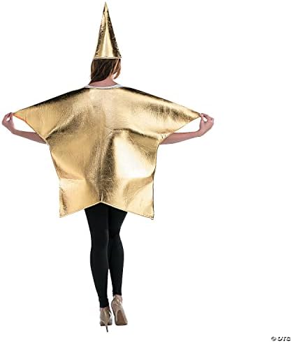 Fun Express Gold Star Costume for Adults