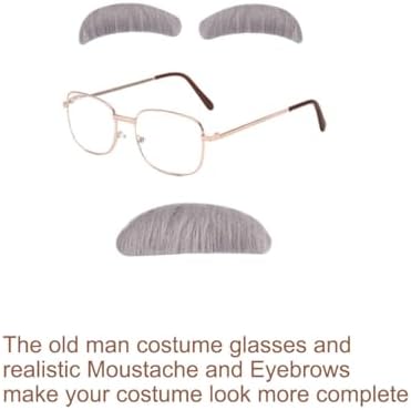 Old Man Costume Grandpa Accessories Set