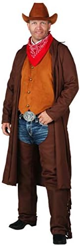 Make a statement with this PROFESSIONAL looking adult Cowboy Costume from Fun Costumes