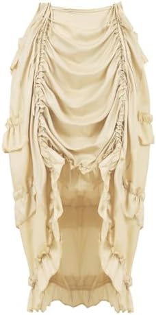 Kranchungel Womens Steampunk Skirt Pirate Costume Victorian Steampunk Outfit