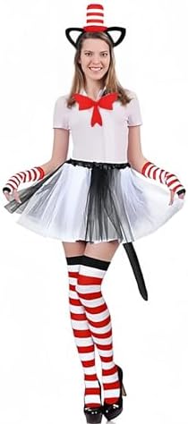 Cat in the Hat Set Red Bow Tie Cat Costume Accessories