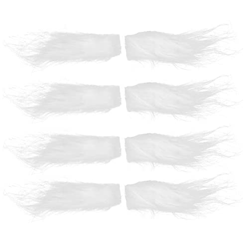 LUOZZY 4 Pairs White Eyebrows Santa Claus Costumes for Adults Kids