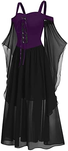 High Waist Gothic Punk Dress Boho Set