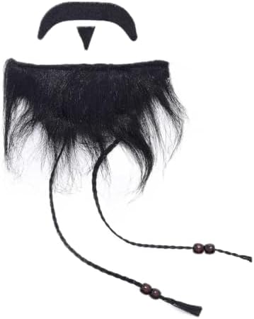 Costume Fake Beards and Mustache Novelty Funny Cosplay Black