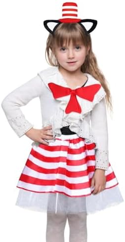 Cat in the Hat Set Red Bow Tie Cat Costume Accessories