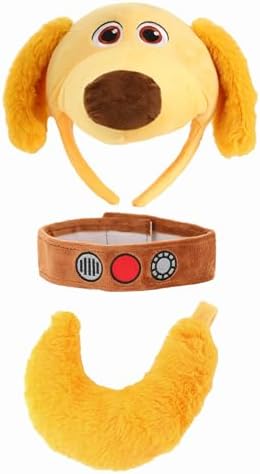 Disney and Pixar Up Dug Face Costume Kit Headband Collar and Tail