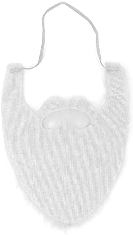 OUCRIY Fake White Beard Elastic Plush Party Costume for Bearded Look
