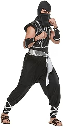 Ninja Costume Men Japanese Dragon Swordman