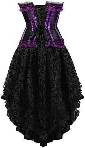 Renaissance Steampunk Corset Dress Women