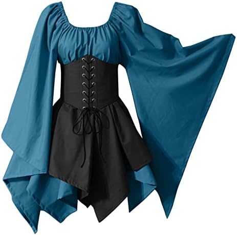 Muyise Womens Medieval Renaissance Gown Dress