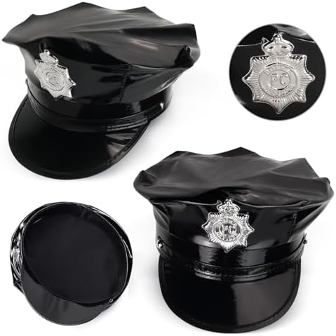 Kyson Police Officer Costume Kit Halloween Party Accessories Set
