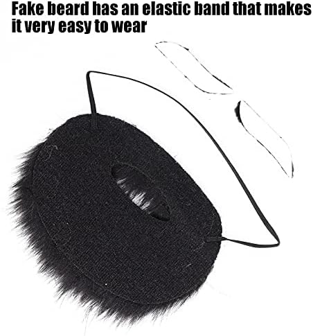 Sonew Funny Fake Mustache Stash Set for Halloween Costume