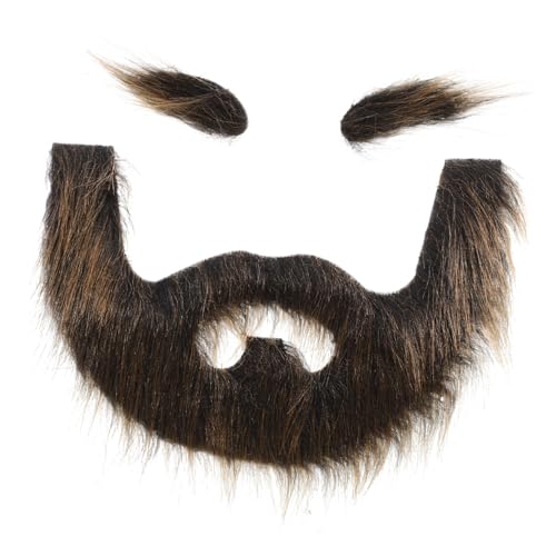 1 Set Fake Beard Eyebrow Costume for Halloween Party