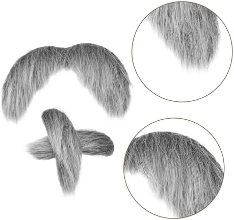 Zerodeko 3Pcs Fake Beards Eyebrows Set for Halloween
