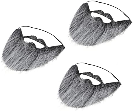 3PCS Fake Beards Halloween Costume for Kids