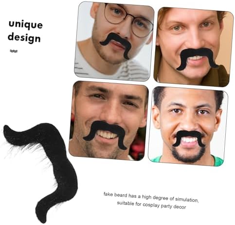 Vaguelly Halloween Fake Mustache Beard