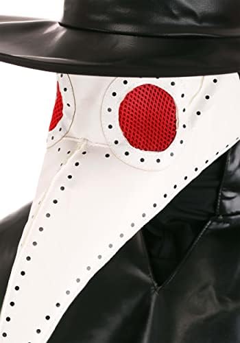 Fun Costumes Plague Doctor Mesh Costume Men with Vinyl Accessories