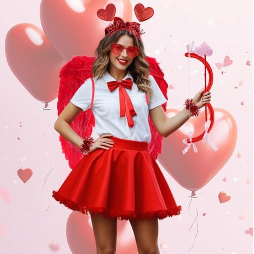 Magical 7-Piece Cupid Costume Set for Women