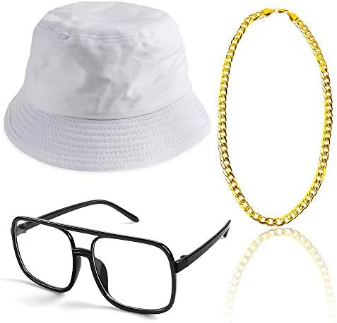 Beelittle 80s90s Hip Hop Costume Kit Cool Rapper Outfits