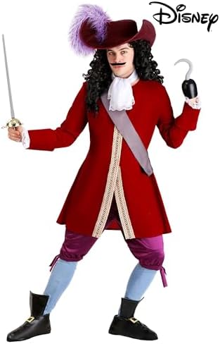 Halloween Swashbuckling Captain Hook Costume for Men