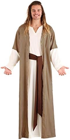 Joseph Costume for Men - Lightweight polyester tunic with attached robe