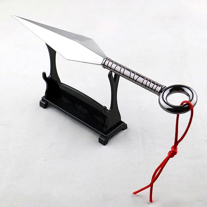 Samurai Kunai z 87-inch Real Metal Model Keychain with Attention to Detail