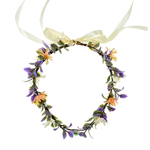 Delicate Flower Headband Set Perfect Renaissance Prop for Women Girls